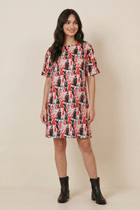 Zivame Devil Wears Prada Knit Cotton Loungewear Dress - Lucent White — thumbnail 3